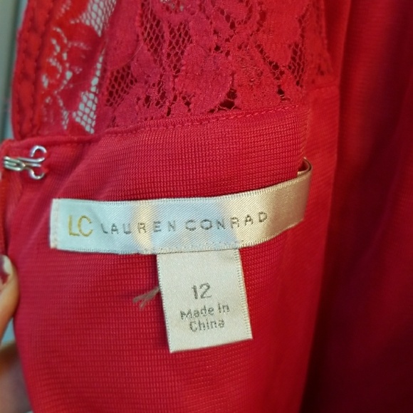 Lauren Conrad Magenta Lace Dress - Picture 4 of 4